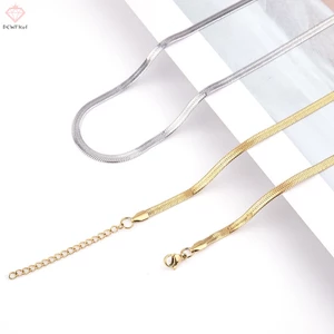 Dây Chuyền Bằng Thép Titan Nhẹ Đơn Giản Phong Cách hip hop Âu Mỹ Không Lưỡi Xương Rắn Mới