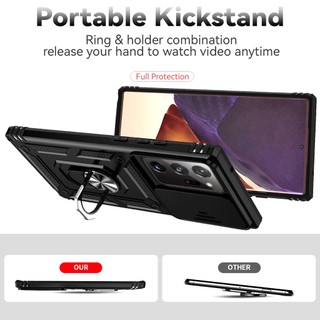 Ốp Điện Thoại Mỏng Có Giá Đỡ Dạng Trượt Bảo Vệ camera Cho samsung note 20 ultra m13 m23 m33 m53 m42