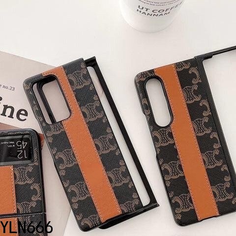 Ốp Điện Thoại Thời Trang Cho Samsung Galaxy Z Flip7 Ốp Lưng Cho Galaxy Z Fold 1 2 3 4 5 6 7 Da Sang Trọng PU + PC Ốp Lưng Cho Z Flip 7 6 5 4 3 2 1 Vỏ Điện Thoại Di Động Bảo Vệ