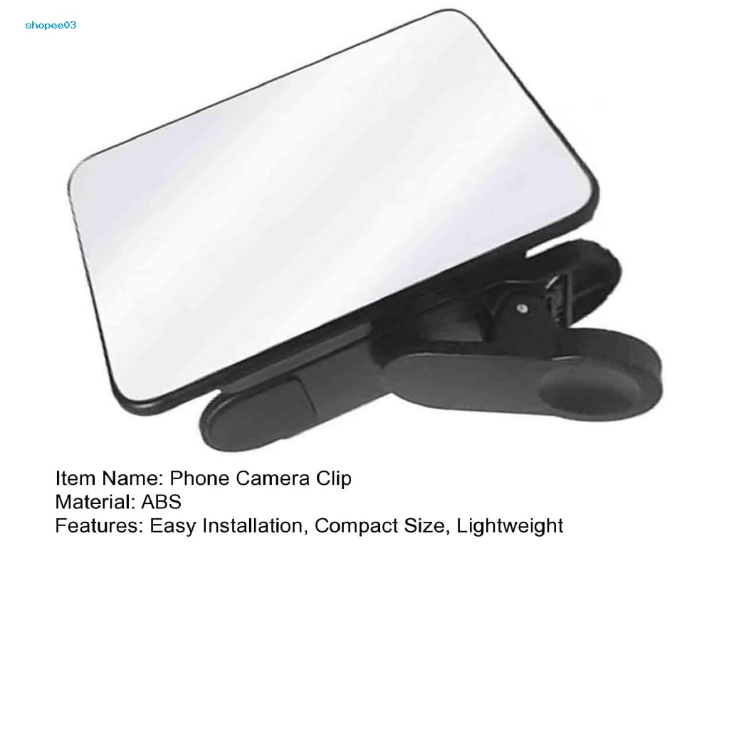 Gương Kẹp Điện Thoại Di Động / Camera Phản Quang Dạng Kẹp Nhỏ Gọn Dễ Lắp Đặt