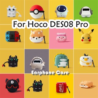 [imamura] Dành cho Ốp lưng Hoco DES08 Pro Họa tiết ba chiều sáng tạo Vỏ tai nghe silicon mềm