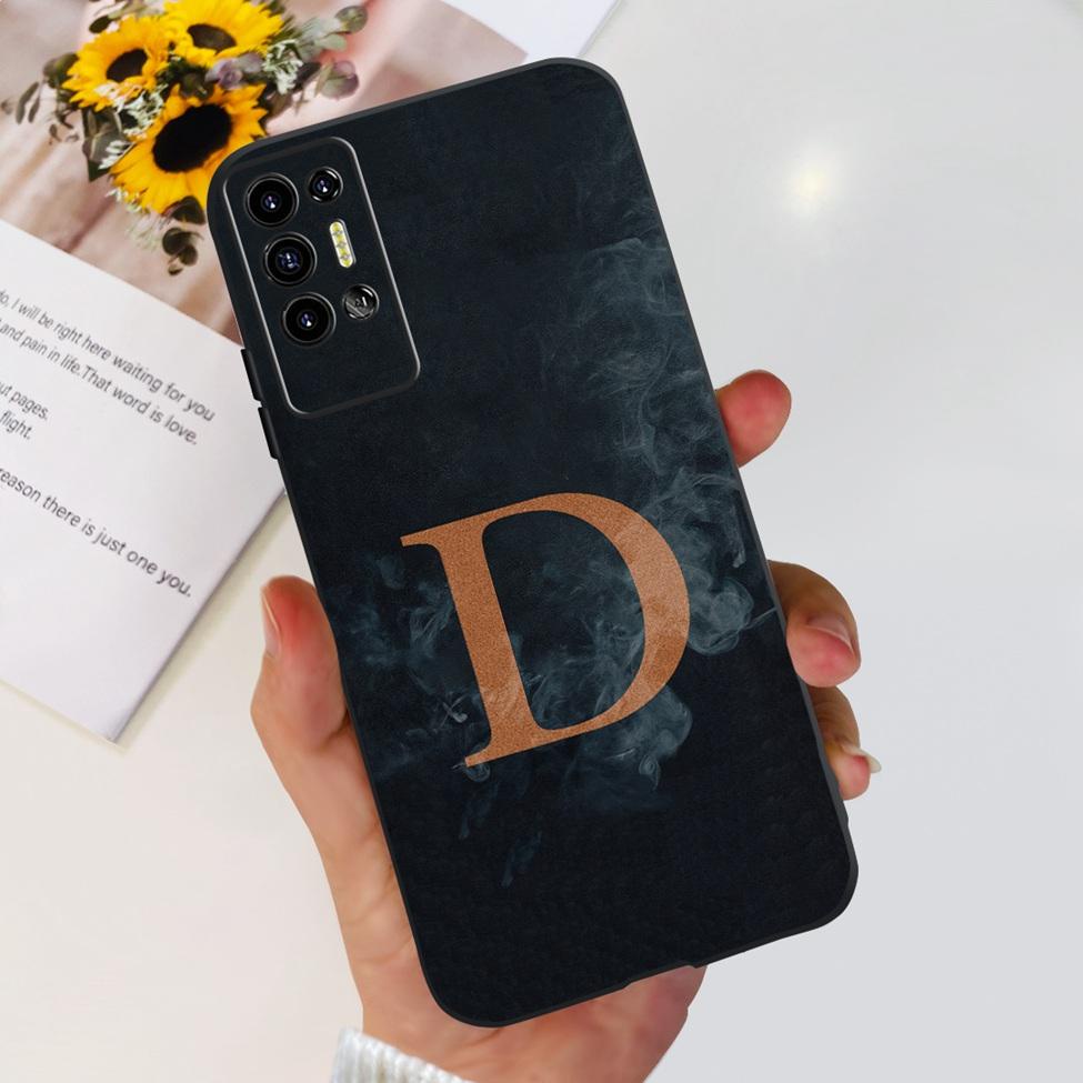 Vỏ Tecno Pova2 Ốp lưng LE7 LE7n Hoa thẩm mỹ Chữ cái Sơn mềm TPU Ốp lưng Tecno Pova 2 Vỏ điện thoại Ốp lưng silicon đen