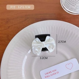 SET 02 kẹp tóc mái mini đính (1) ngọc trai, nơ xinh xắn cho nữ Women