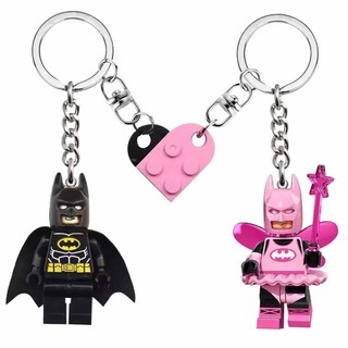 Exclusive Pink Fairy Batman Lego Keychain Valentine's Day Couple Gifts 2025