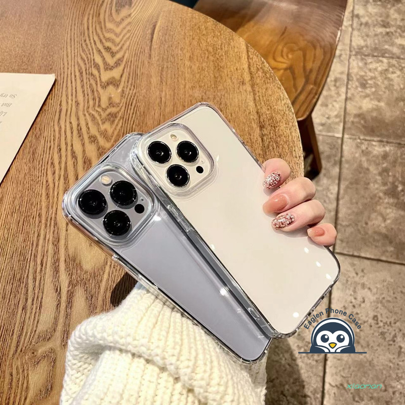 Ốp Điện Thoại Trong Suốt Cao Đơn Giản Cho OPPO A5 Pro A3 A3X A2 A1 Pro A3i A2M A2X A1s A1X A18 A15 A15s A16 A16s A16K A16E A17 A17K A1K 5G 4G Vỏ Mềm Trong Suốt Chống Sốc