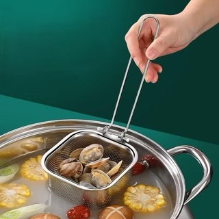 sét 2 vợt lẩu nhúng mì,muôi cài nồi lọc vớt thức ăn nhúng lẩu bằng
