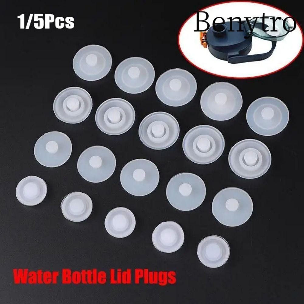 Benytro 1 / 5 Cái Nắp Chai Cắm, Phụ Kiện Bình Nước Cốc Cà Phê / Cốc Du Lịch / Cốc / Chai Chân Không Niêm Phong Cắm, Thay Thế Silicon Không Tràn Ống Hút Lỗ Grommets