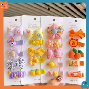 Bộ 5 Kẹp Tóc Hình Hoa Cho Thú Cưng, Phụ Kiện Tóc Dễ Thương, Không Hại Lông Chó
