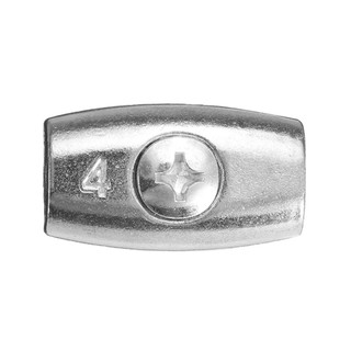 RISEDOT 1 kẹp cáp cố định 2 / 3 / 4 / 6 / 8mm, phần cứng bạc, hợp kim kẽm hai lỗ