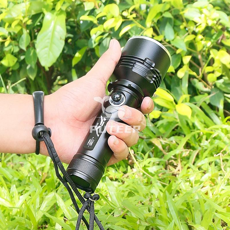Đèn Pin Màu Vàng Chống Nước Cho Lặn Biển Và Câu Cá