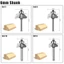 NOTE1 Dao phay, 45 độ 6mm 6,35mm Shank xiên Góc Router Bit, Bền bỉ với vòng bi Dụng cụ chế biến gỗ khắc gỗ