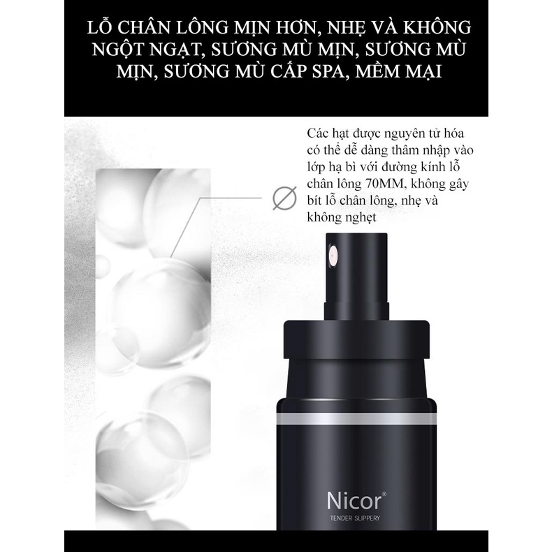 Xịt khóa trang điểm cố định lớp make up 12 giờ NICOR/ADAD 100ml căng bóng lâu trôi cấp nước kiềm dầu A49