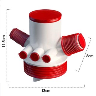 Bộ chuyển đổi ống bồn rửa JKDESIGN, nhánh cống thoát gọn gàng, vòng niêm phong đa chức năng, nối máy rửa chén/máy giặt