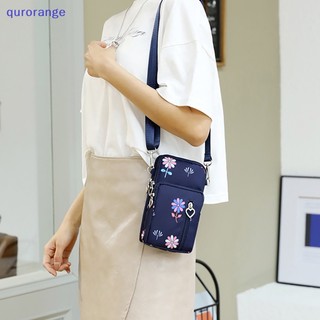 Qurange Vải Đeo Ngang Túi Dành Cho Nữ Nam Túi Xách Nhỏ Đeo Vai Túi Hàn Quốc Bé Gái Bé Trai Học Sinh Dây Kéo Túi Điện Thoại Ví ror