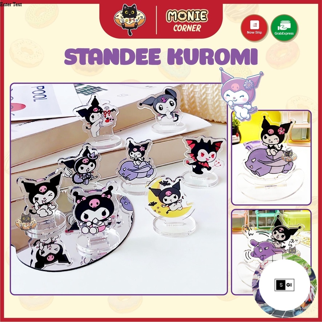 Mô hình acrylic standee mini, standee bập bênh Kuromi Sanrio (2cm ...