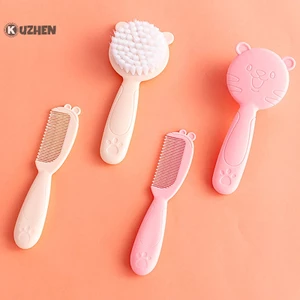 Kuzhen set 2 Lược Chải Tóc Mềm Mại Bằng nylon Mát Xa Da Đầu Cho Trẻ Sơ Sinh