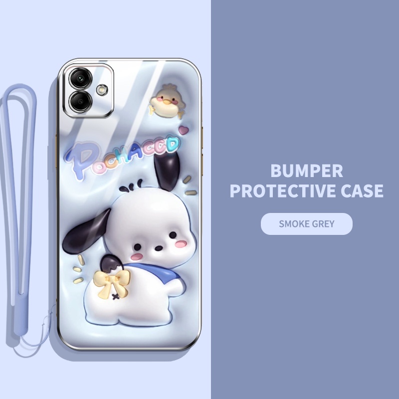 Ốp Điện Thoại Hiệu Ứng Hình Ảnh 3D Cho Samsung Galaxy A05 A05S Họa Tiết Động Vật Và Thực Vật Dễ Thương Mỏng Bao Gồm Tất Cả Vỏ Điện Thoại Di Động Có Dây Buộc
