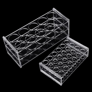 Giá Đỡ Ống Nghiệm 8 10 12 18 24 40 48 96 Lỗ Bằng Nhựa Trong Suốt
