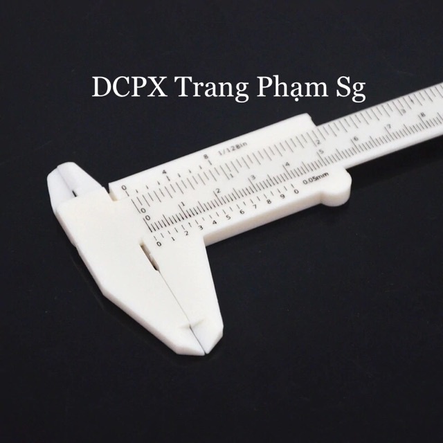 THƯỚC ĐO NHỰA TRẮNG VÀ XÁM | Dụng Cụ Phun  Xăm