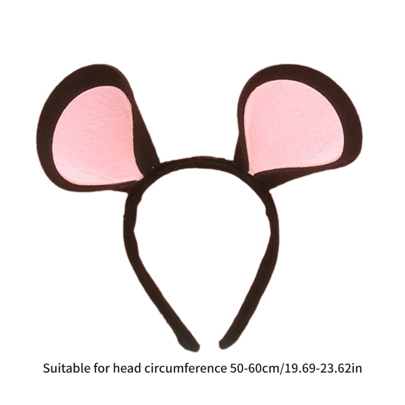 Cute Halloween Mouse Ear Hairhoop Kids Dress Up Headband Carnival Party Hairband