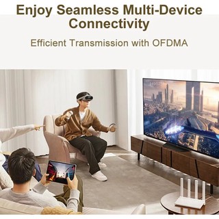 Bộ định tuyến Xiaomi AX3000T 2.4GHz 5GHz 1.3GHz CPU 2X2 160 MHz WAN LAN LED NFC Kết nối cho trò chơi văn phòng tại nhà