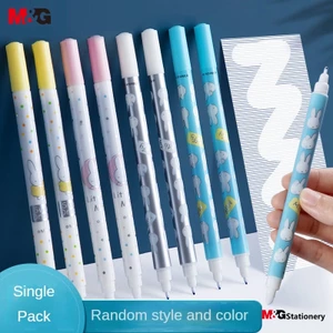M&G Bút Bi M&G Hai Đầu Có Thể Tẩy Xóa Màu Xanh Dương Trơn Dành Cho Học Sinh