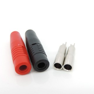 5 Cái / 1 Cặp Đồng 4 Mm Cách Nhiệt Chuối Nữ Ổ Cắm Jack Cắm Dây Đồng Hàn Cáp Kết Nối Đỏ Đen F @ 2VN