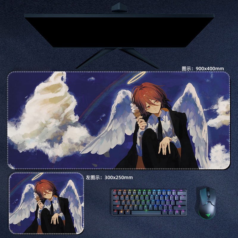 Máy Cưa Xích Người Chuột Thảm Makima Aki Devil Reze Quanxi Anime Mouse Pad Máy Tính Laptop Game Thủ Miếng Lót PC Phụ Kiện Chơi Game Thảm Để Bàn