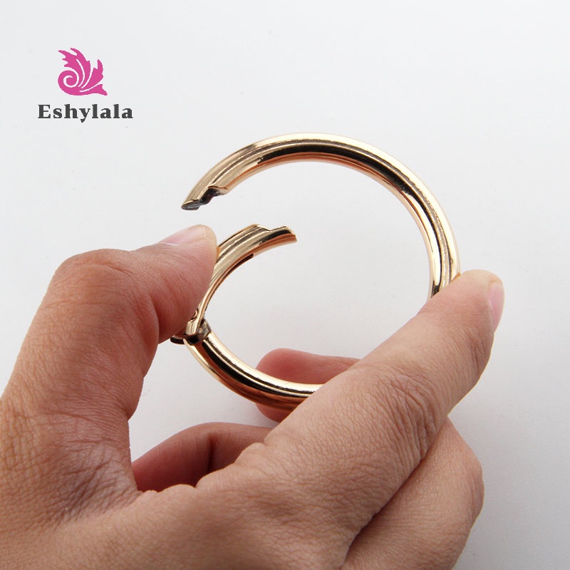 Cổng lò xo O Ring Móc khóa có thể mở được Chìa khóa Túi da Túi xách Dây đai Bộ phận dây đeo Mặt dây chuyền Khóa Snap Clasp Clip Móc kích hoạt [MỚI]
