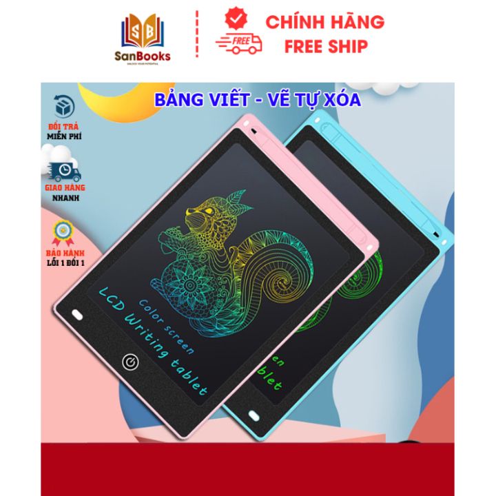 Ảnh Bảng Viết tự xóa LCD, Bảng Vẽ Điện Tử Thông Minh Tự Động Xóa Thúc Đẩy Tư Duy Sáng Tạo Cho Bé Sanbooks 1