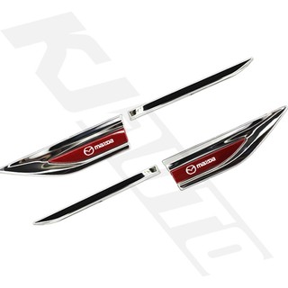FENDER Mazda Miếng Dán logo 3d Bằng Inox Trang Trí Cửa Xe Hơi mazda 3 2 5 cx3 rx8 bt50 323 cx8 cx30 rx7 626 cx7 nx5 cx9