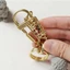 WUAWUA Móc khóa bằng đồng , Móc khóa chim bằng đồng thủ công, Mặt dây chuyền thắt lưng