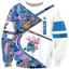YB1 Hoạt Hình Stitch Áo Dài Tay Unisex 3D Áo Chui Đầu Cosplay Cặp Đôi Hàng Đầu Đồ Họa Oversize BY1
