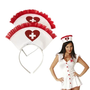 GODD Tinh Tế Halloween Mũ Y Tá Tóc Vòng Đầu Dây Buộc Tóc Trang Trí Tiệc Cho Bé Gái Và Nữ Đạo Cụ Ảnh