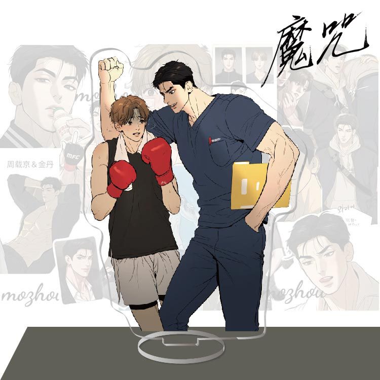 Mô hình Standee Jinx Joo Jaekyung Kim Dan manhwa BL Hàn Quốc decor góc học tập để bàn làm việc cao 15cm