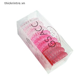 Set 9 Dây Buộc Tóc Lò Xo Co Giãn Nhiều Màu Sắc Cho Nữ vn