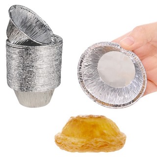 Set 250 Khuôn Giấy Bạc Nướng Bánh – Đế Cốc Lót Khuôn Tart Trứng, Hàu, Thịt Nướng, Thực Phẩm