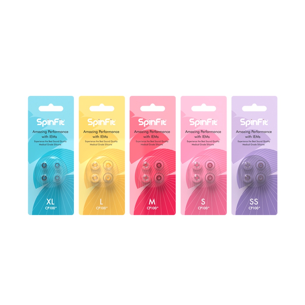 SPINFIT Spinner Set 2 Cặp Nút Tai Nghe hifi cp100 + plus Đường Kính 4.5-5.5mm