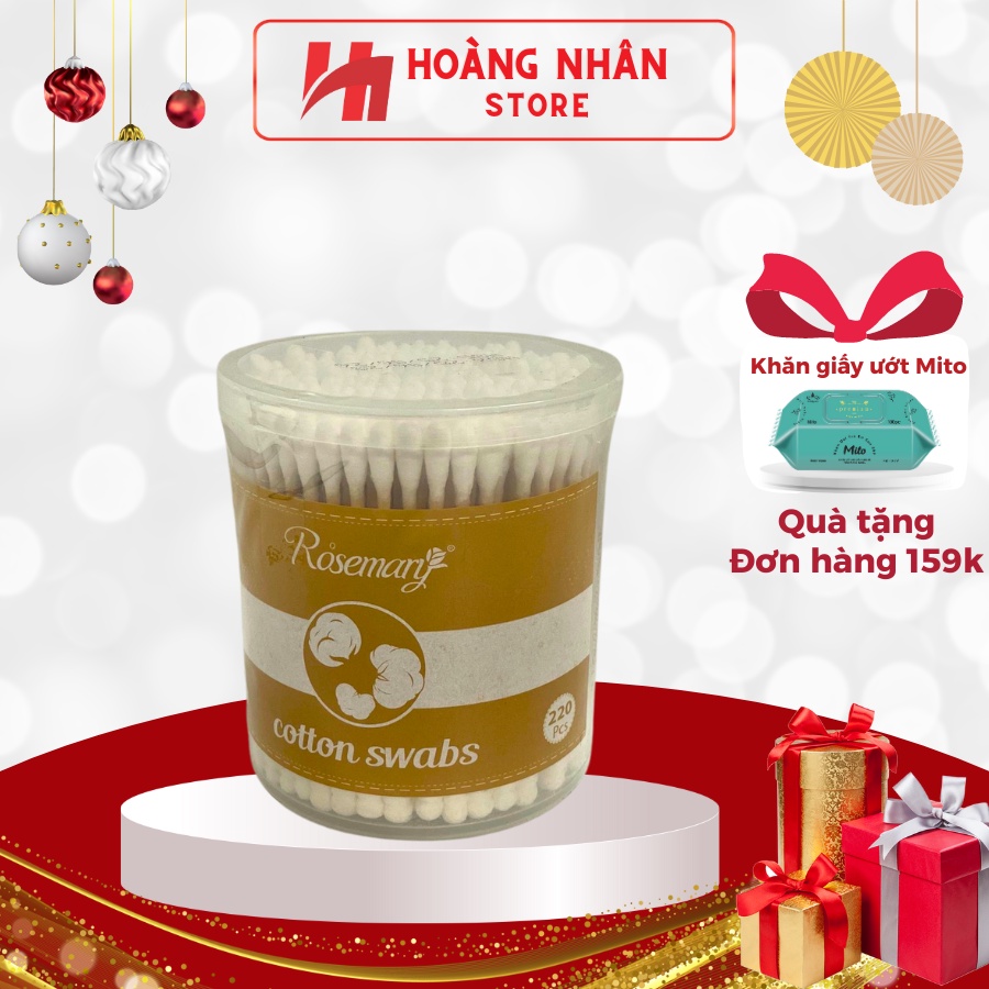 Bông ráy tai lõi gỗ tròn 220 cây | Shopee Việt Nam