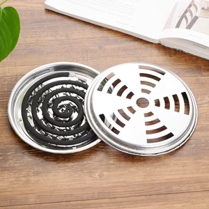 Hộp đựng nhang muỗi bằng thép không gỉ, khay đựng nhang muỗi có nắp đậy an toàn-GIOVA