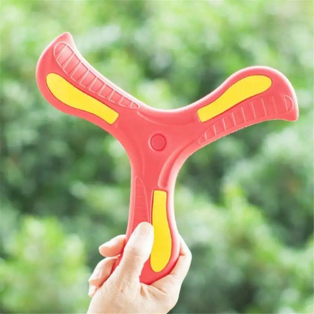 Đĩa bay chéo ba lá SEYAWSON, Đồ chơi trẻ em Thể thao mềm Trẻ em Boomerang, Giáo dục sớm Tương tác Nhựa Spinner Ba lưỡi dành cho người lớn