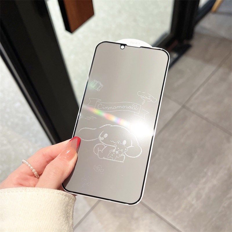 Bảo vệ màn hình riêng tư chống gián điệp cho iPhone 12 pro max 12Pro 12ProMax Bảo hiểm toàn diện Kính cường lực bảo mật Phim hoạt hình 6D Shadow