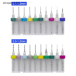 Bộ 10 Mũi Khoan micro 0.1mm-1.2mm Bằng Hợp Kim Cứng Chất Lượng Cao bits