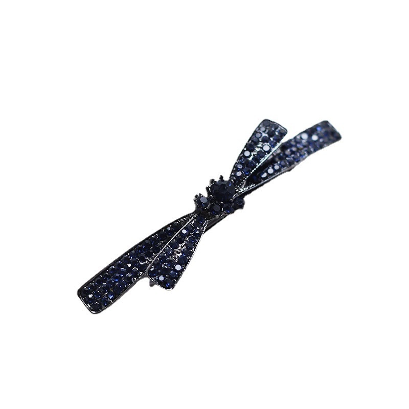 Mauropoli [Sẵn Sàng] Nơ Kim Cương Giả Cuộn Dây Hợp Kim Kẹp Tóc Nữ Hàn Quốc Retro Mũ Đội Đầu Thanh Lịch Top Kẹp Tóc Mùa Xuân