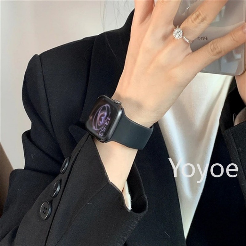 Dây Silicone Thay Thế Cho ĐồNg Hồ Apple Watch Ultra 2 49mm Series 9 45mm 41mm 44mm 40mm 42mm 38mm iWatch serie 8 Ultra 7 SE 6 5 3