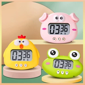 Đồng Hồ Đếm Ngược Điện Tử Màn Hình LCD Hình Động Vật Dễ Thương Có Nam Châm Tiện Dụng Cho