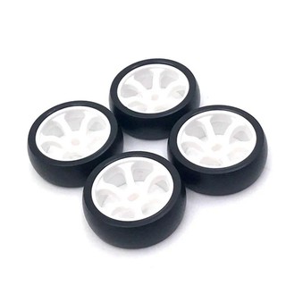 4 Bánh Xe Lốp Xe Trôi Nhựa Cứng Cho Wltoys 284131 K969 K989 P929 Mini-Z Mini-Q Mini-D 1 / 28 RC Xe Nâng Cấp Các Bộ Phận
