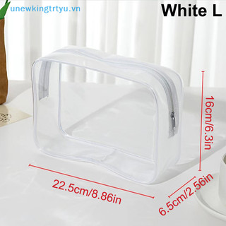 Túi Đựng Mỹ Phẩm Bằng PVC Trong Suốt Có Khóa Kéo Tiện Dụng Cho Nữ