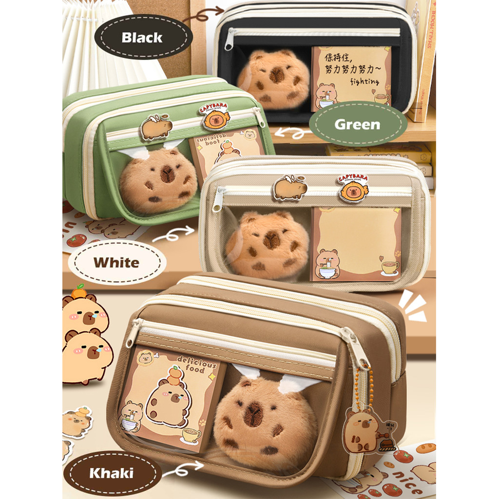 Kawaii Hộp Đựng Bút Chì Túi Lật Hộp Đơn Giản Trở Lại Trường Học Cho Studnets Đồ Dùng Văn Phòng Phẩm