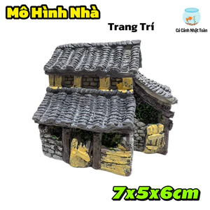 Mô Hình Nhà Trang Trí Bể Cá Cảnh, Non Bộ, Tiểu Cảnh (7x5x6cm)